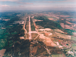 2005 or earlier: Aerial view looking west